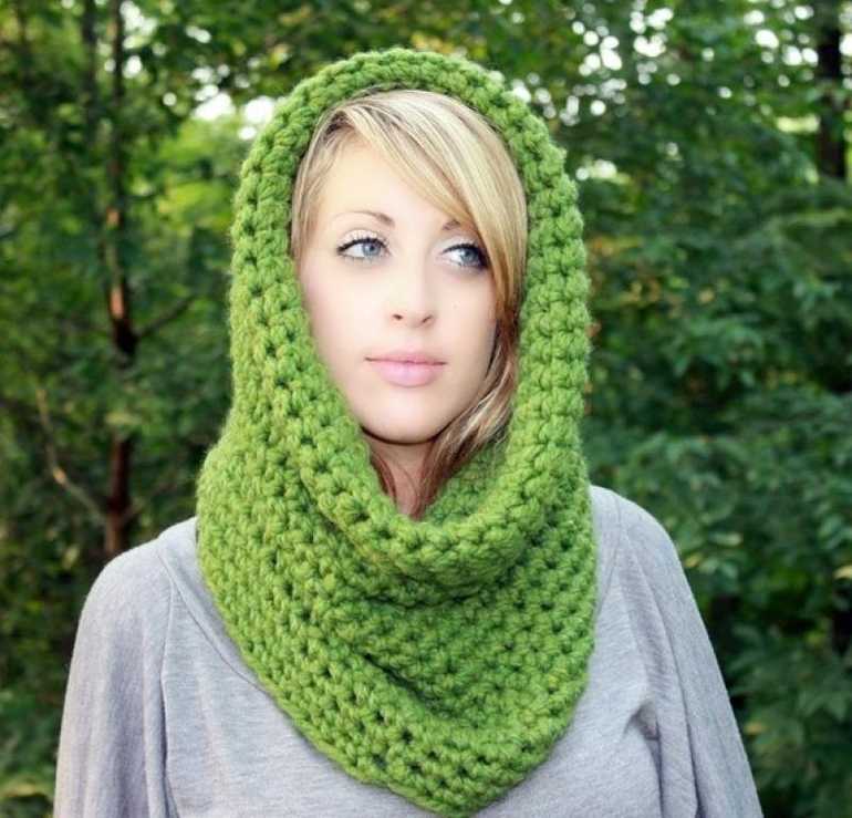 Какого размера шарф вязать?