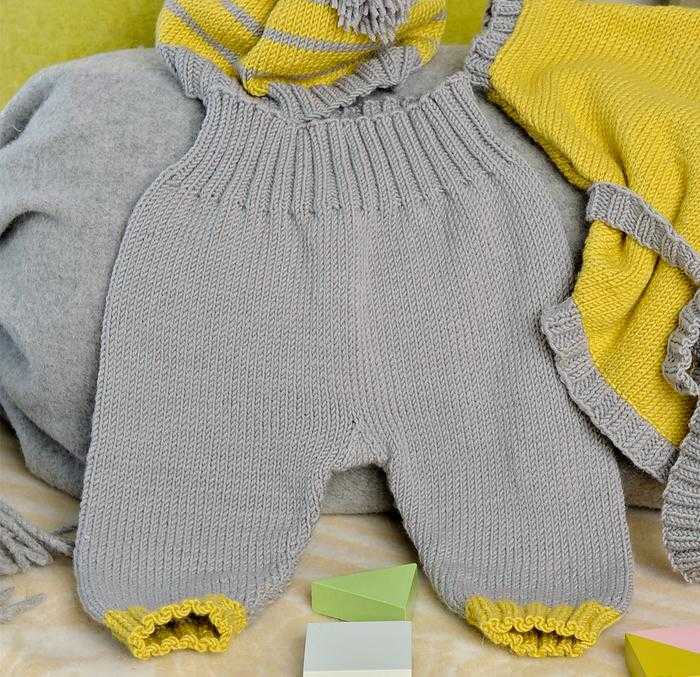 Вяжем штанишки для новорожденных спицами
