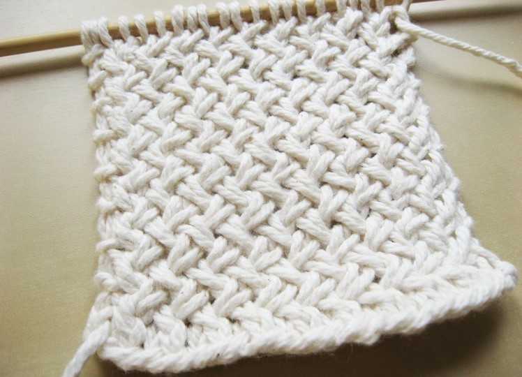 Узор-плетенка для вязания спицами